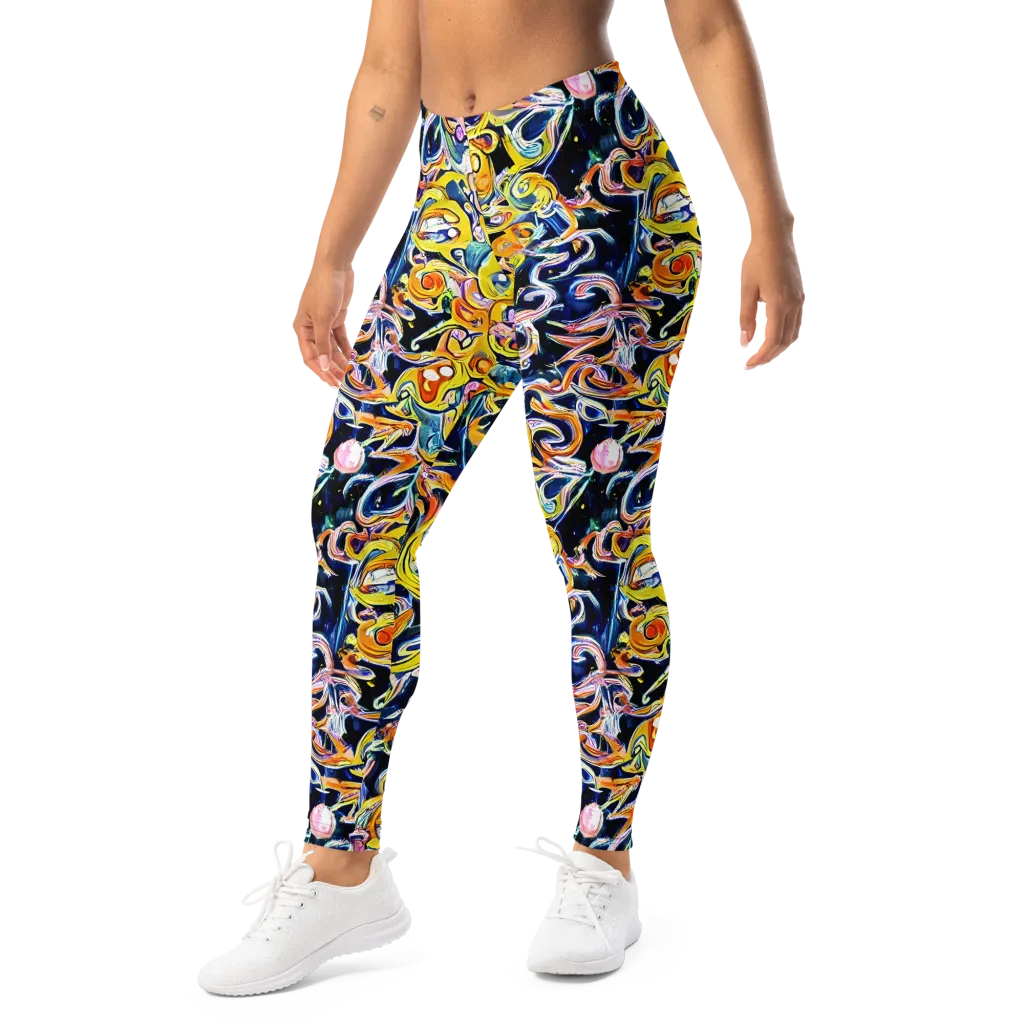 Liquid Sunstorm on Leggings — Left Front