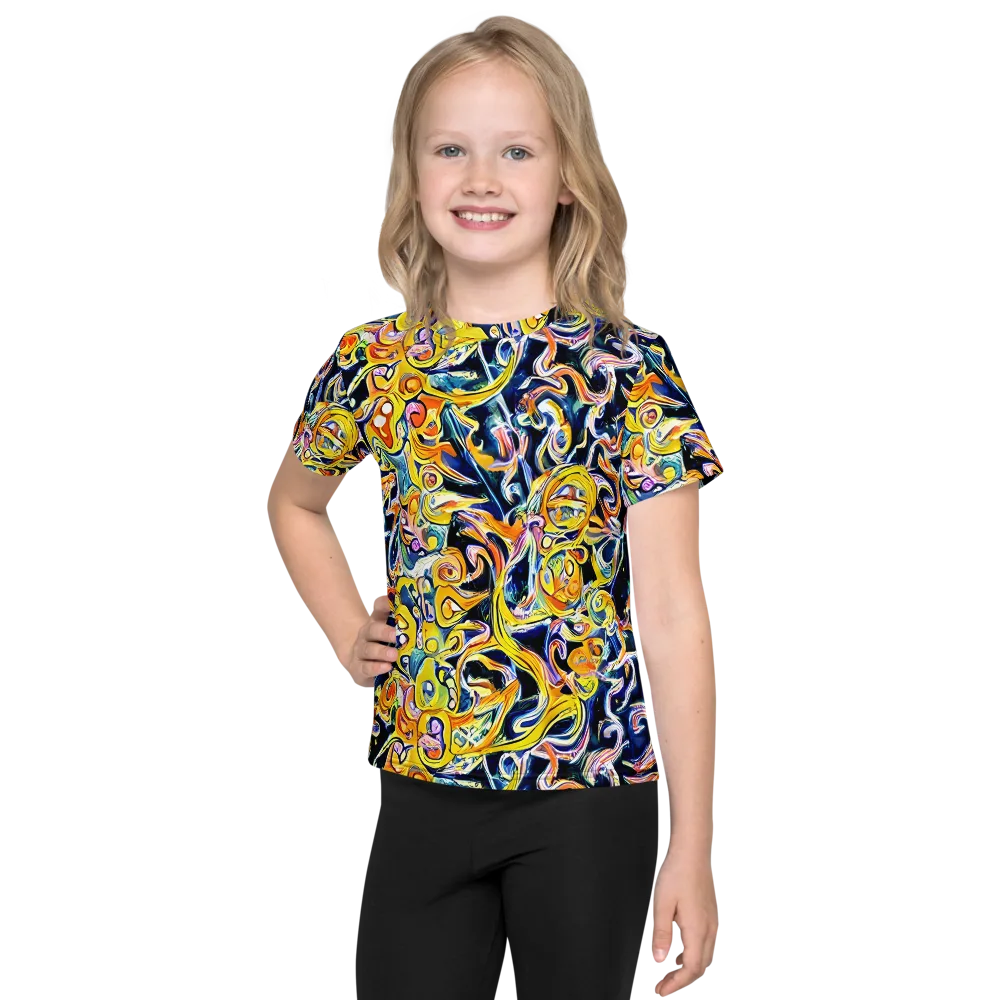 Liquid Sunstorm on Kids Crew Neck T-Shirt — Front
