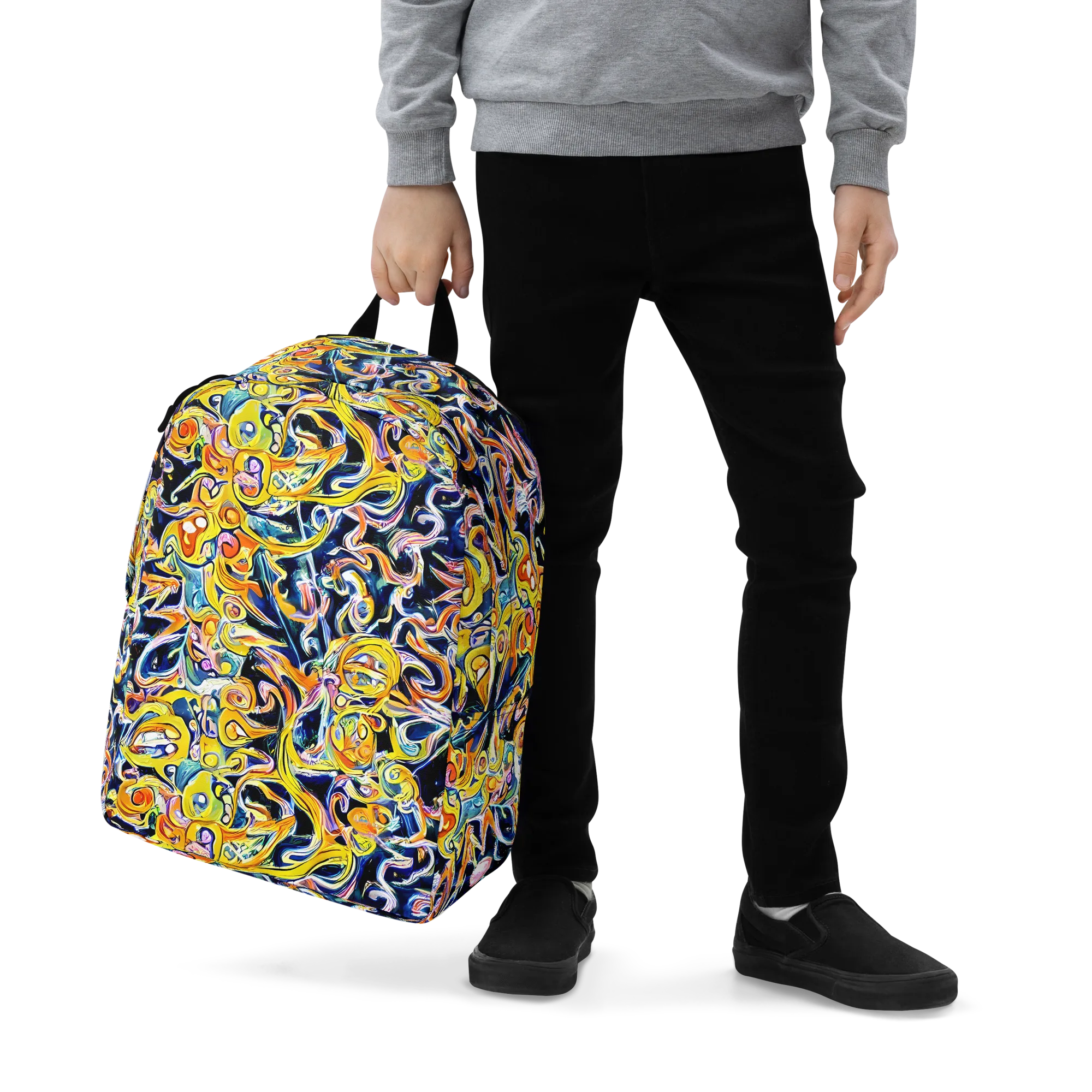 Liquid Sunstorm on Minimalist Backpack — Zoomed-in