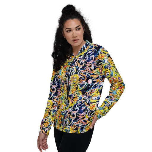 Liquid Sunstorm on a Bomber Jacket