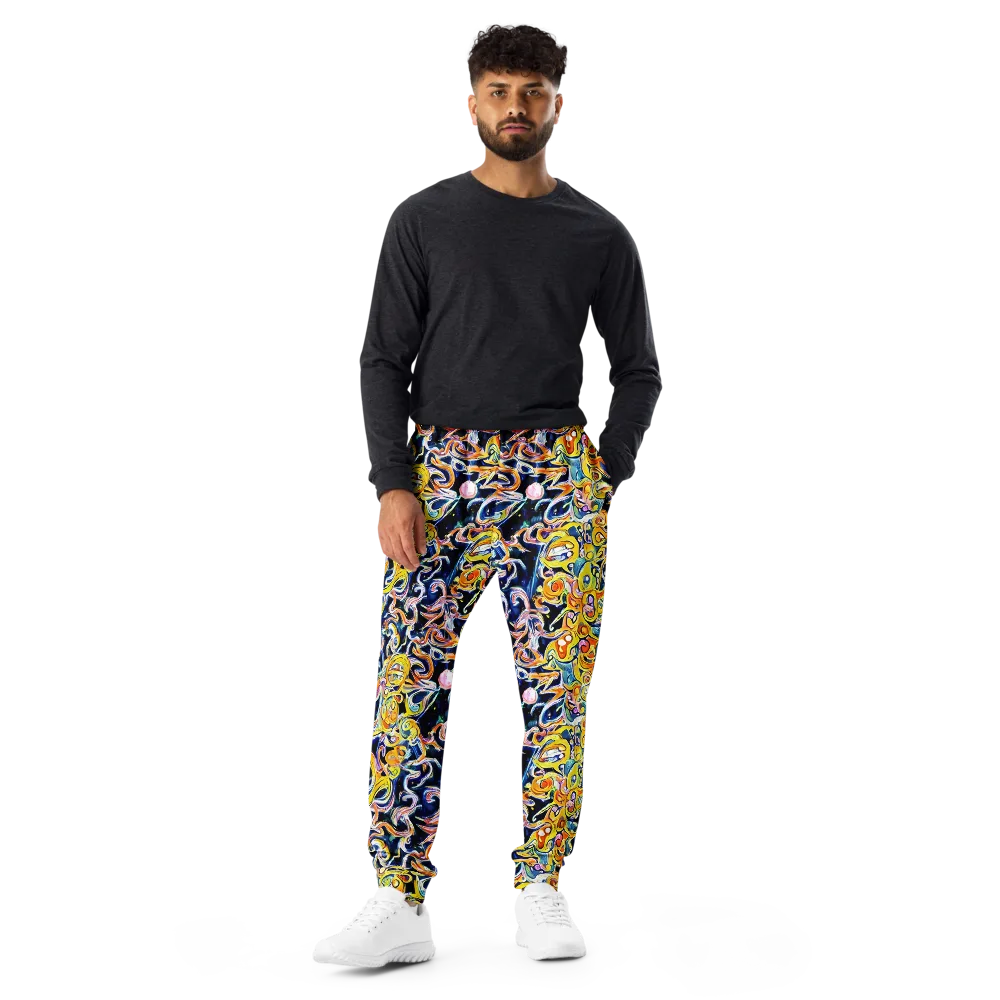 Liquid Sunstorm on Men's Joggers — Front