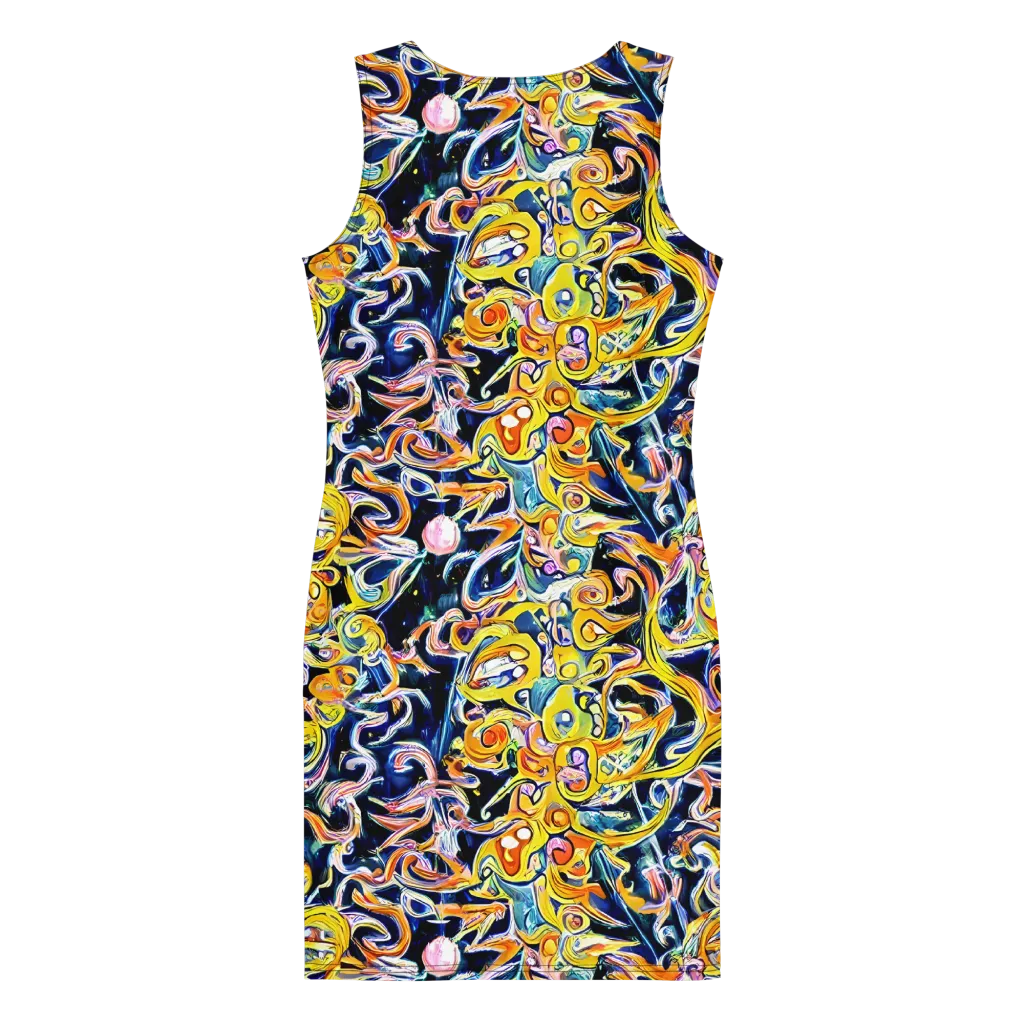Liquid Sunstorm on Bodycon Dress — Back