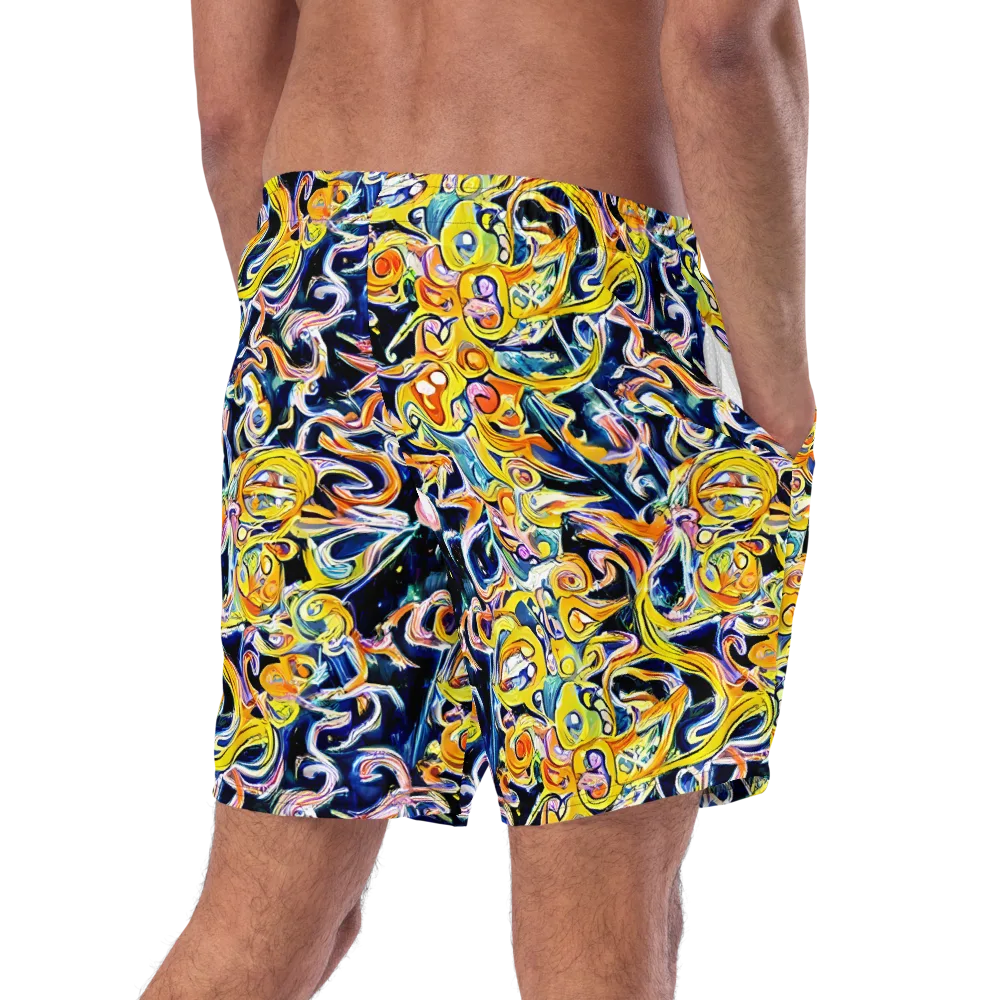 Liquid Sunstorm on Swim Trunks — Right Back