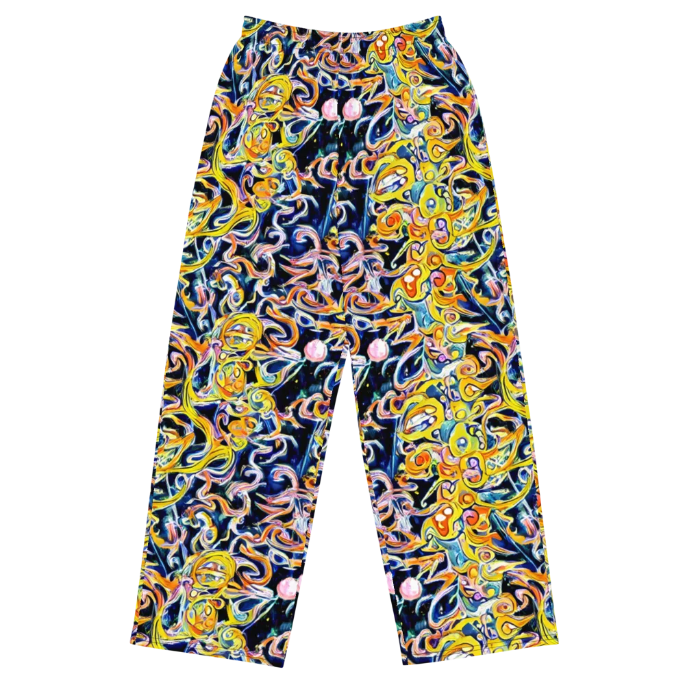Liquid Sunstorm on Wide-Leg Pants — Front