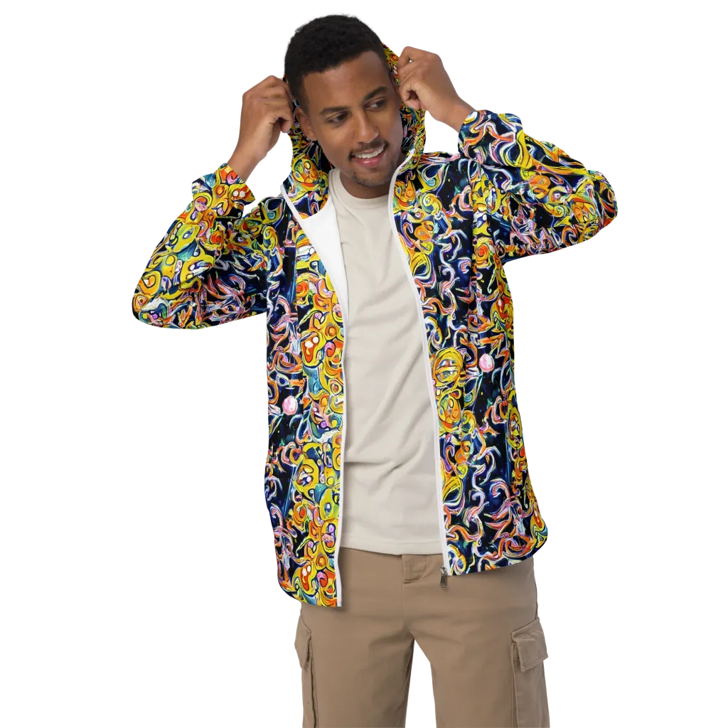 Liquid Sunstorm on Men's Windbreaker — Front