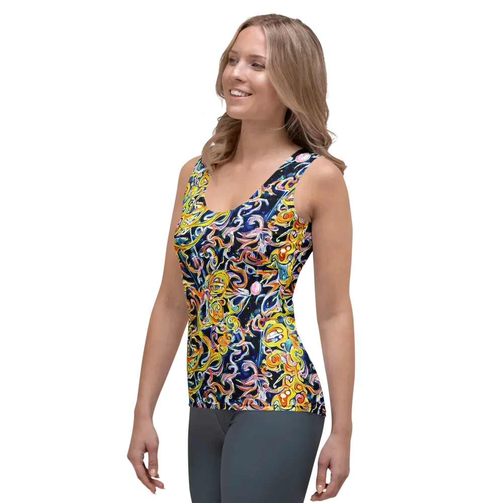 Liquid Sunstorm on Women's Tank Top — Left Front