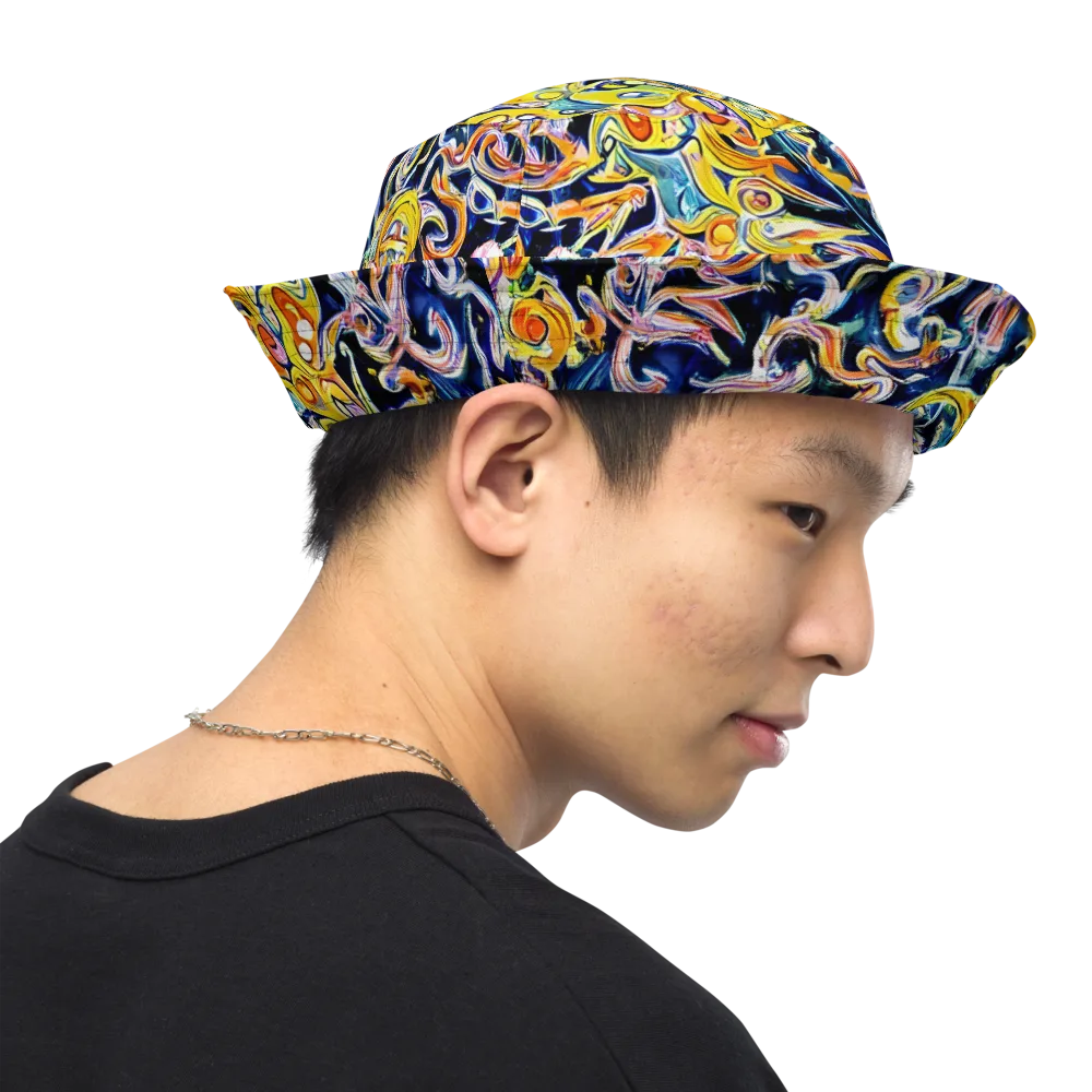 Liquid Sunstorm on Reversible Bucket Hat — Right Outside