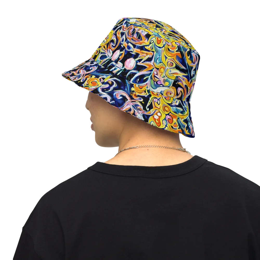 Liquid Sunstorm on Reversible Bucket Hat — Back Inside