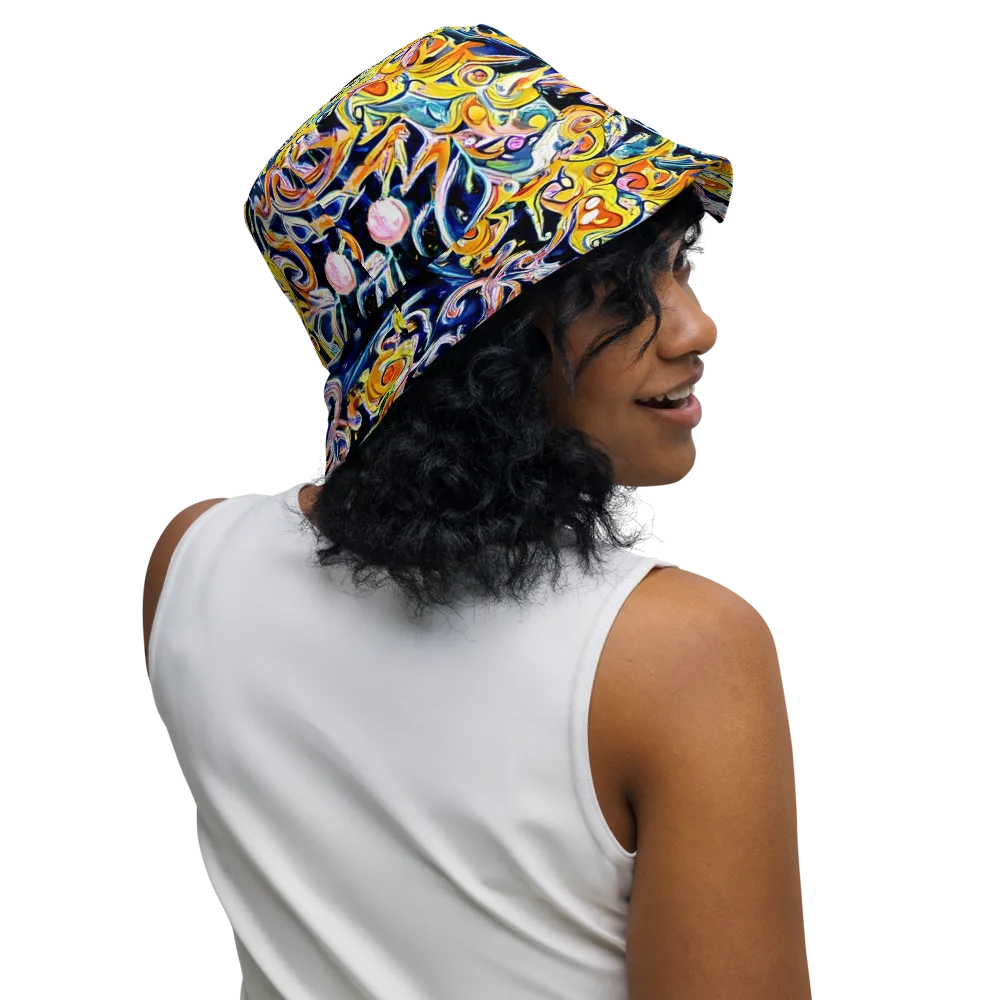 Liquid Sunstorm on Reversible Bucket Hat — Right Outside