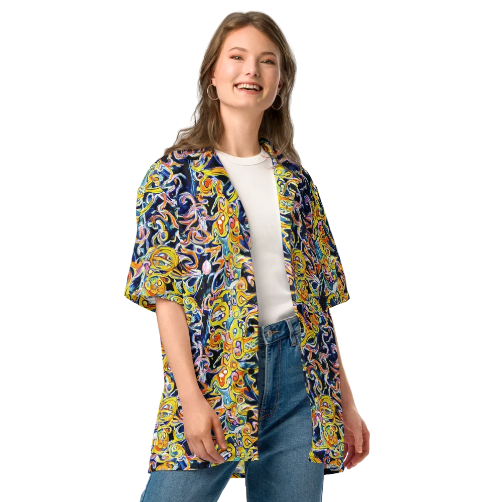Liquid Sunstorm on Button Shirt — Front