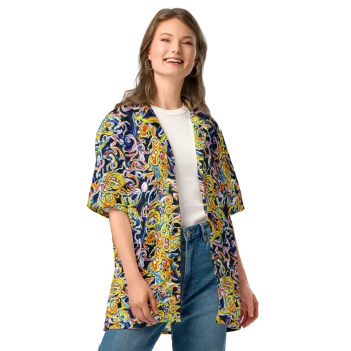 Liquid Sunstorm on a Button Shirt