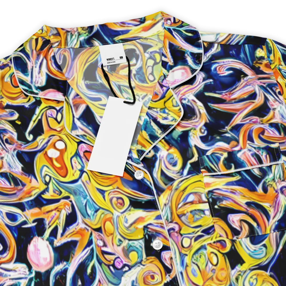 Liquid Sunstorm on Women's Short Sleeve Pajama Top — Product details