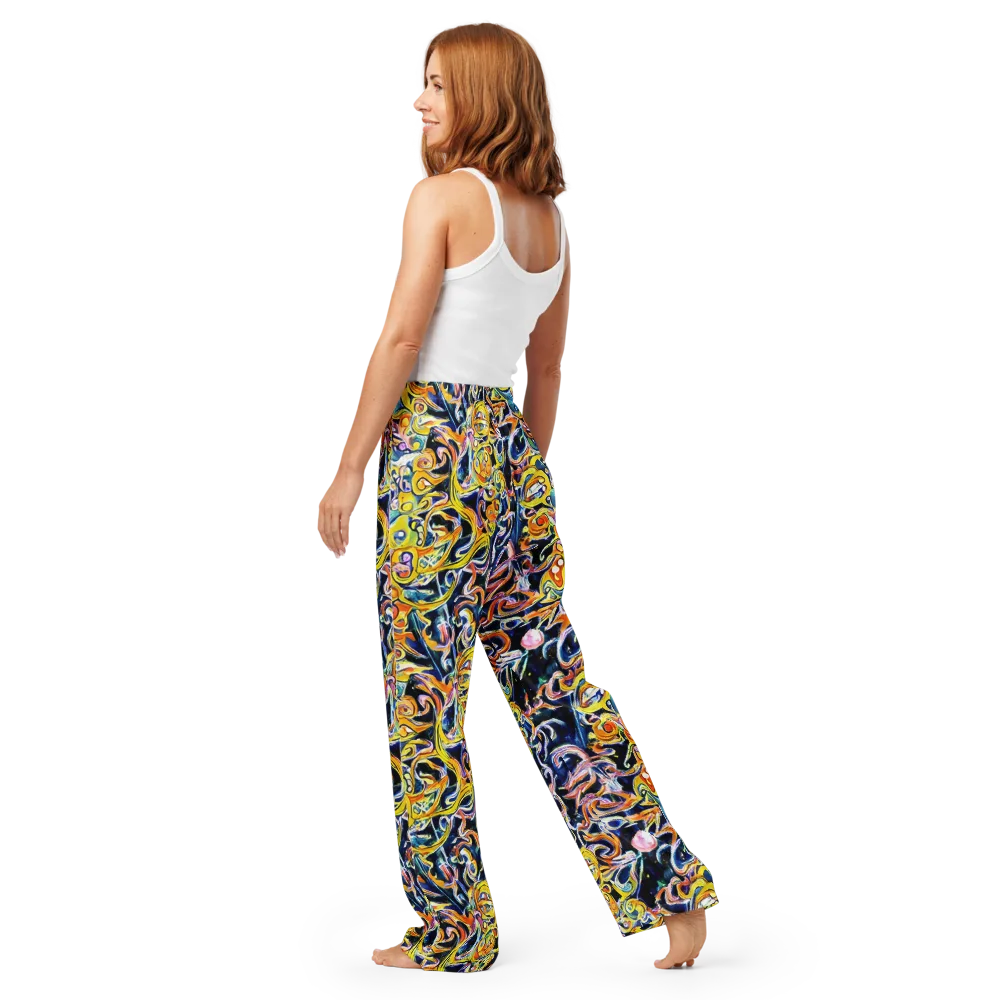 Liquid Sunstorm on Women's Pajama Pants — Back