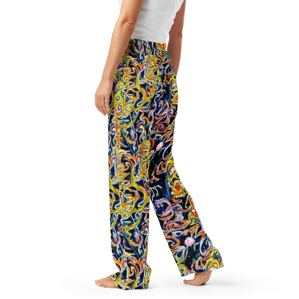 Liquid Sunstorm on Women's Pajama Pants — Left