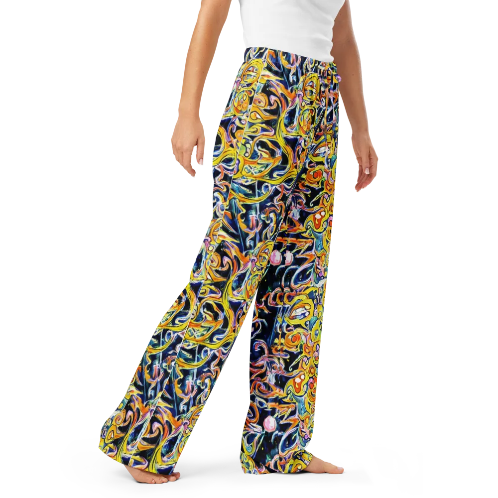 Liquid Sunstorm on Women's Pajama Pants — Right Front