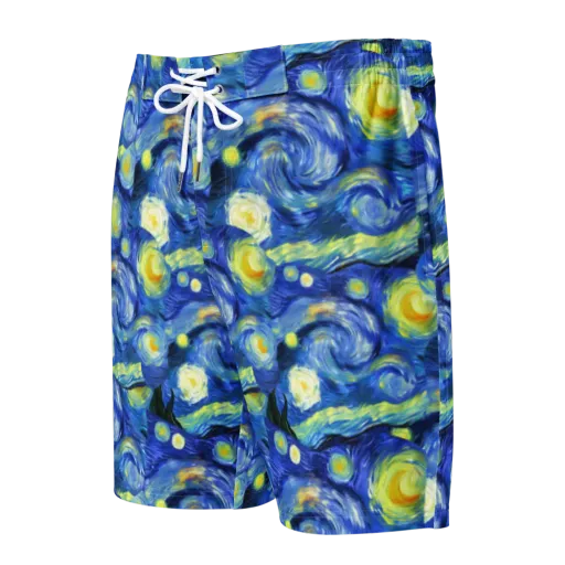 Cosmic Vortex on a Men's Board Shorts