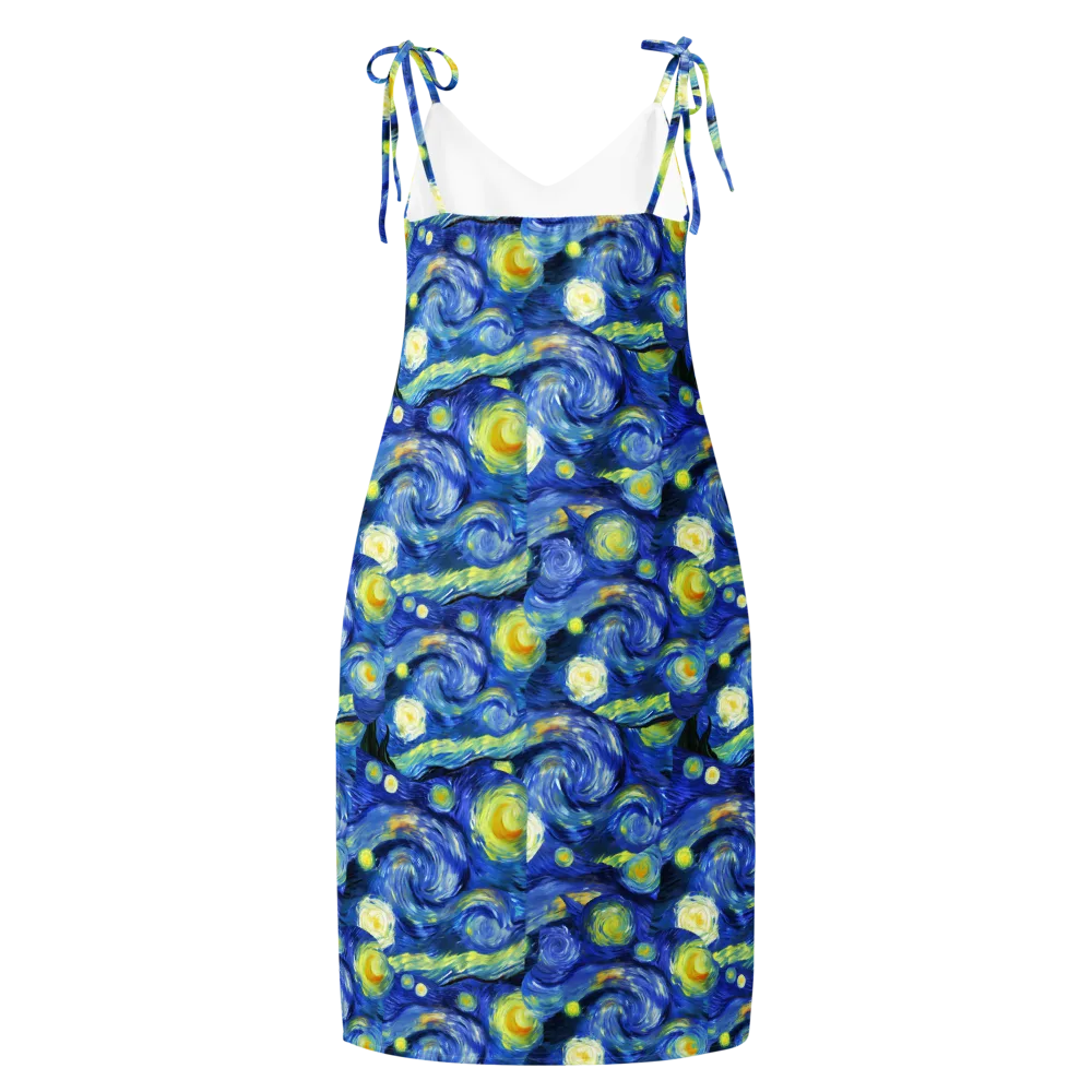 Cosmic Vortex on Slip Dress — Back