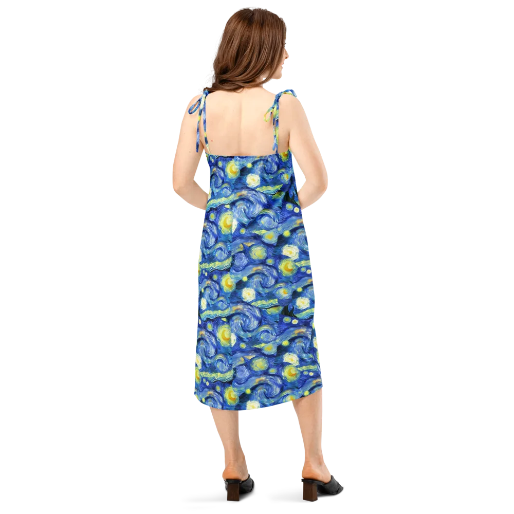 Cosmic Vortex on Slip Dress — Back