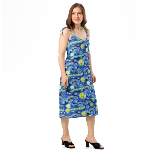 Cosmic Vortex on a Slip Dress