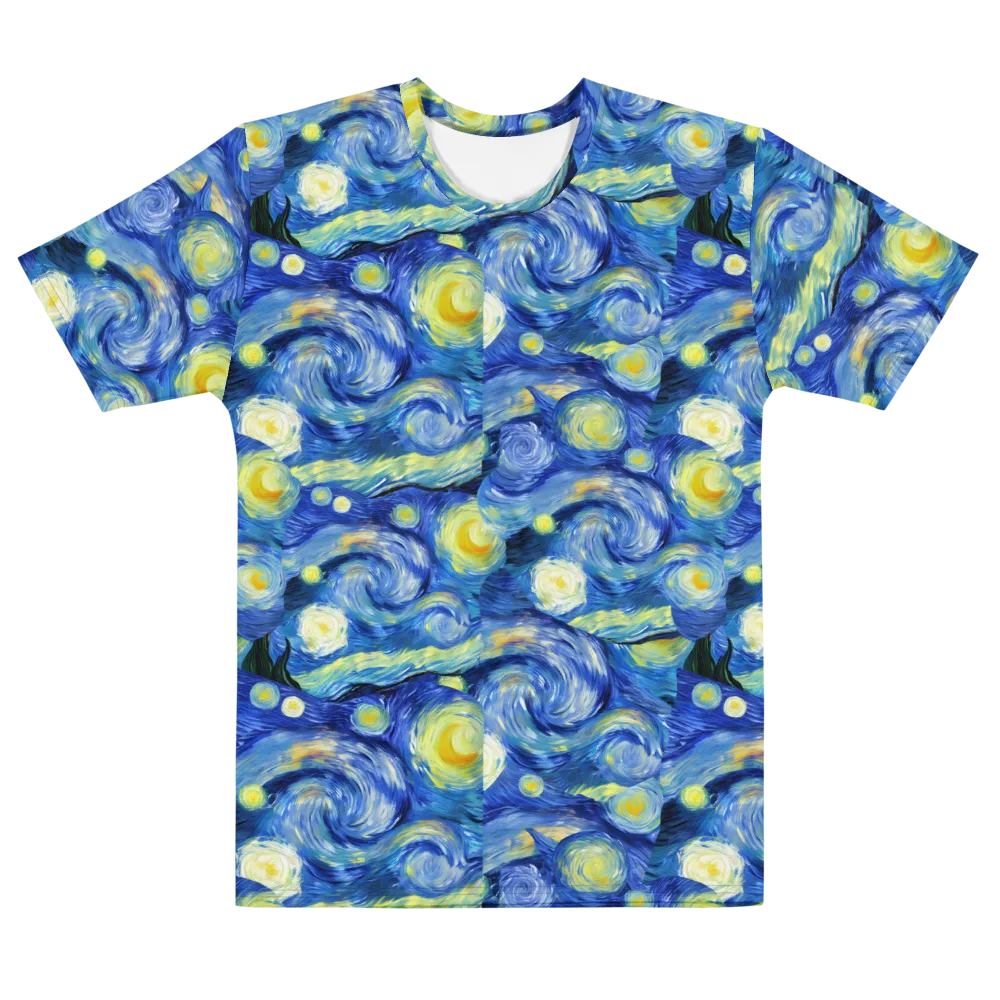 Cosmic Vortex on Men's Cotton Crew Neck T-Shirt — Front