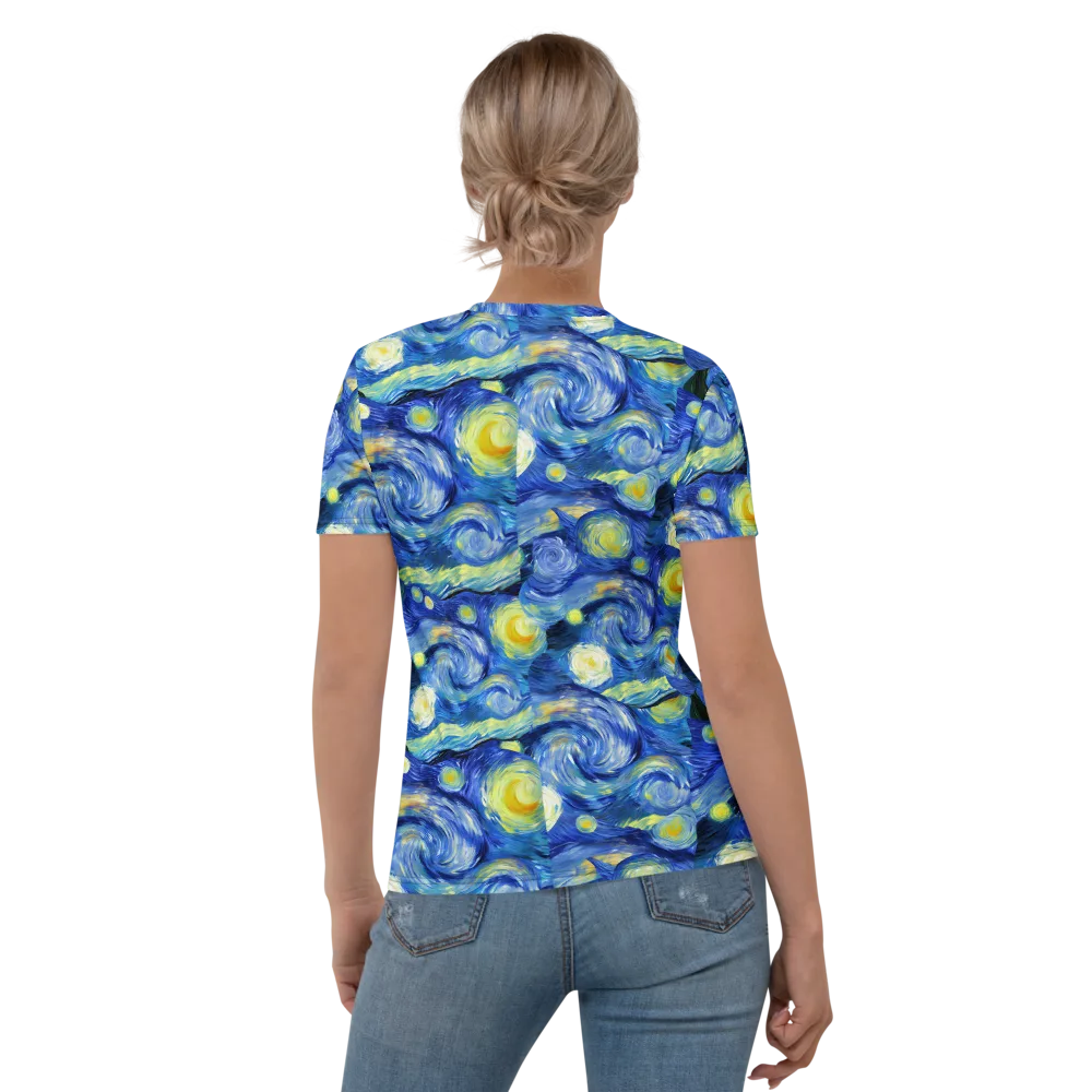 Cosmic Vortex on Women's Crew Neck T-Shirt — Back