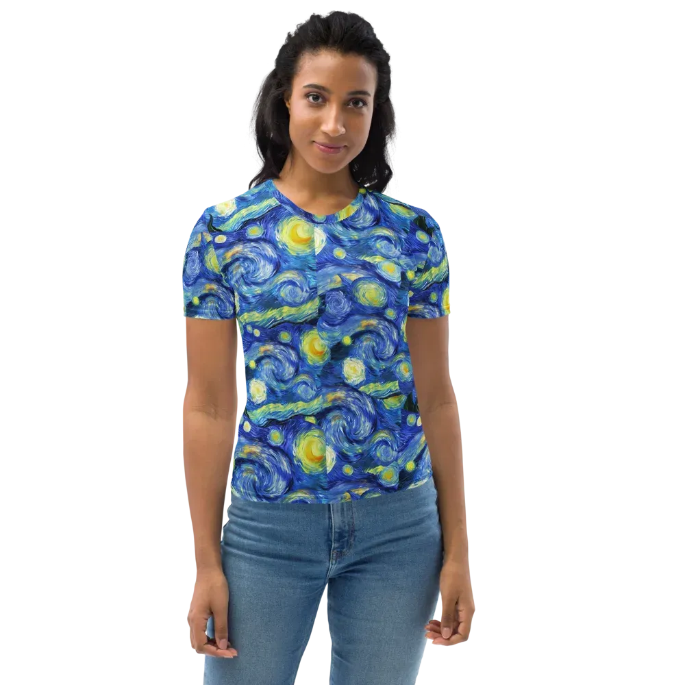 Cosmic Vortex on Women's Crew Neck T-Shirt — Front