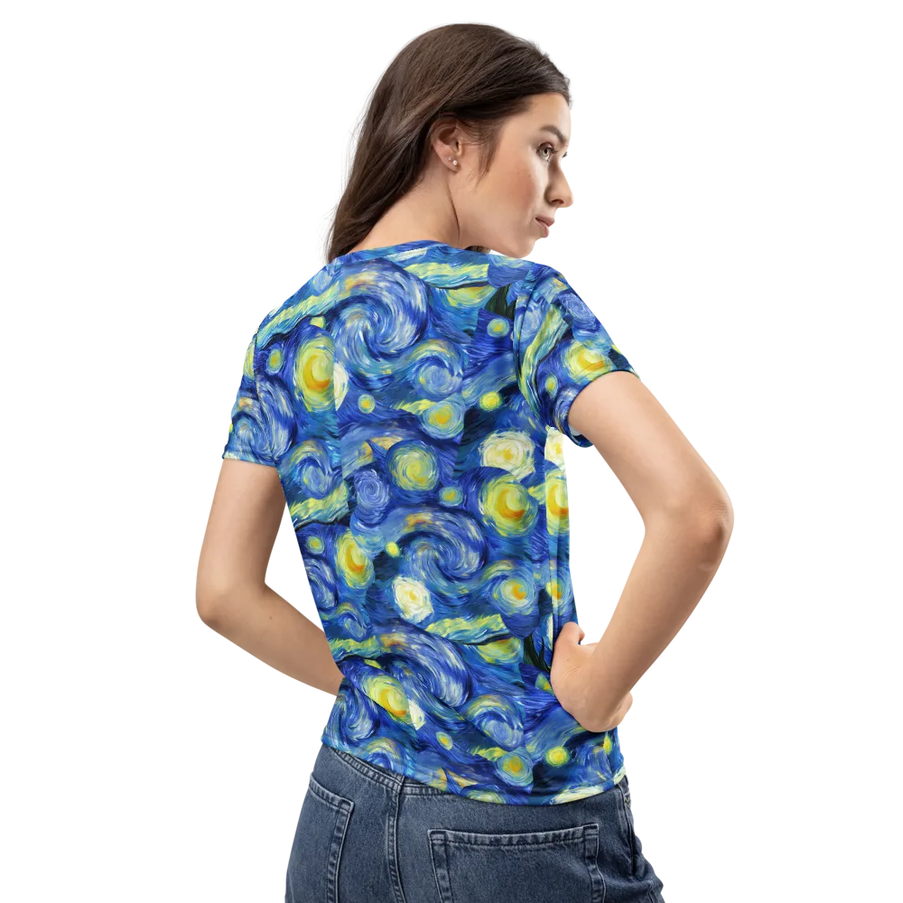 Cosmic Vortex on Women's Crew Neck T-Shirt — Back