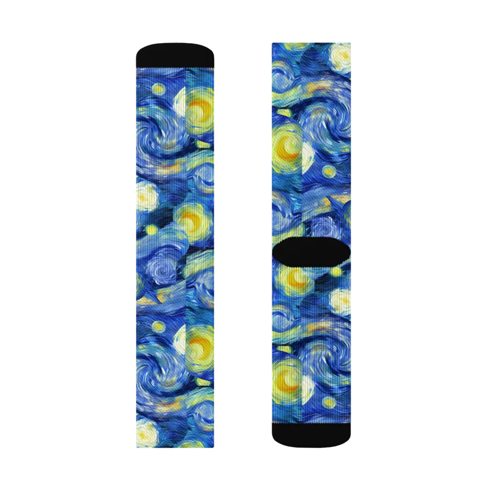 Cosmic Vortex on Socks — Left Sock