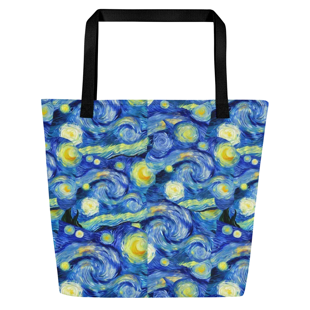 Cosmic Vortex on Large Tote Bag W/ Pocket — Front