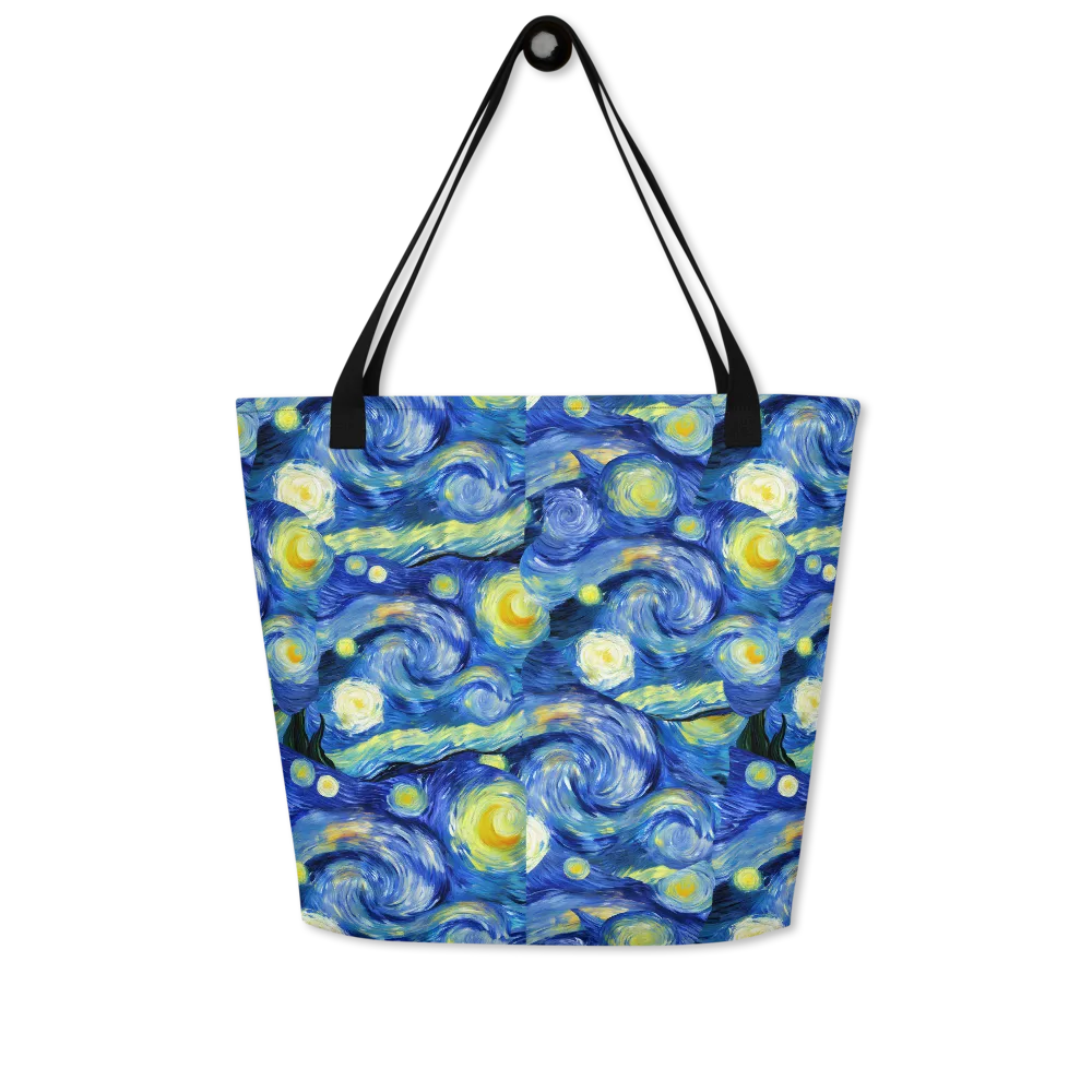 Cosmic Vortex on Large Tote Bag W/ Pocket — Front