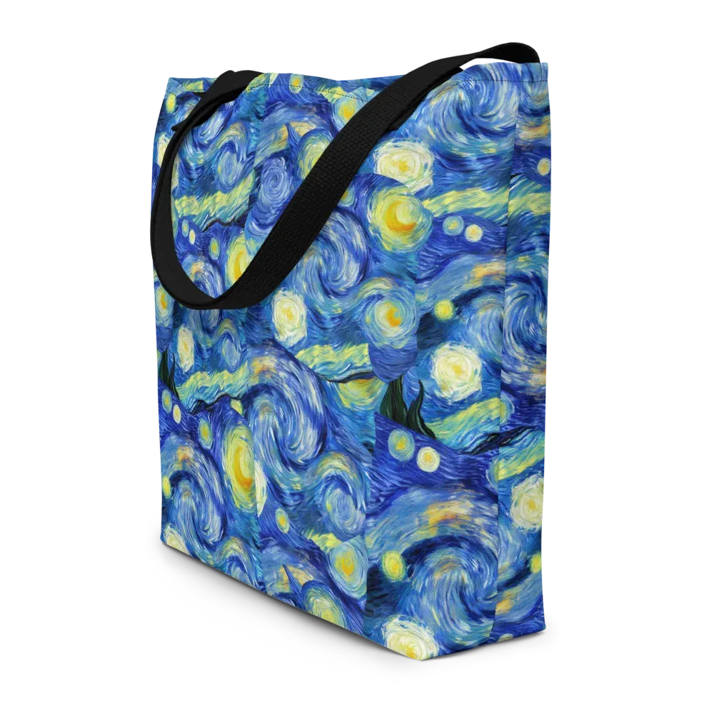 Cosmic Vortex on Large Tote Bag W/ Pocket — Front