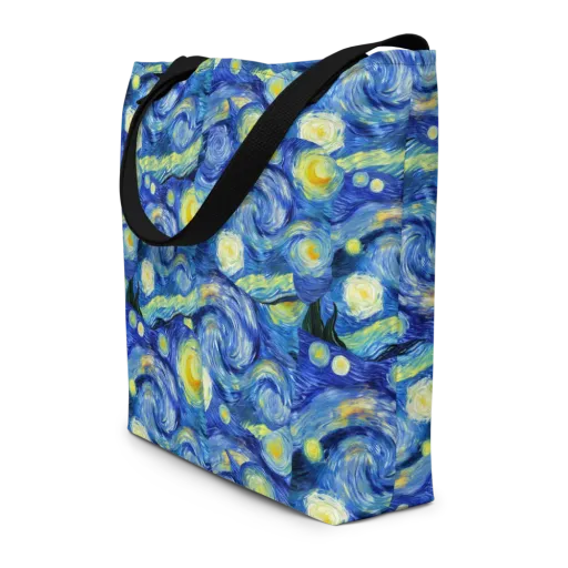 Cosmic Vortex on a Large Tote Bag W/ Pocket