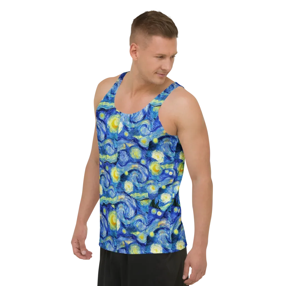 Cosmic Vortex on Men's Tank Top — Left Front