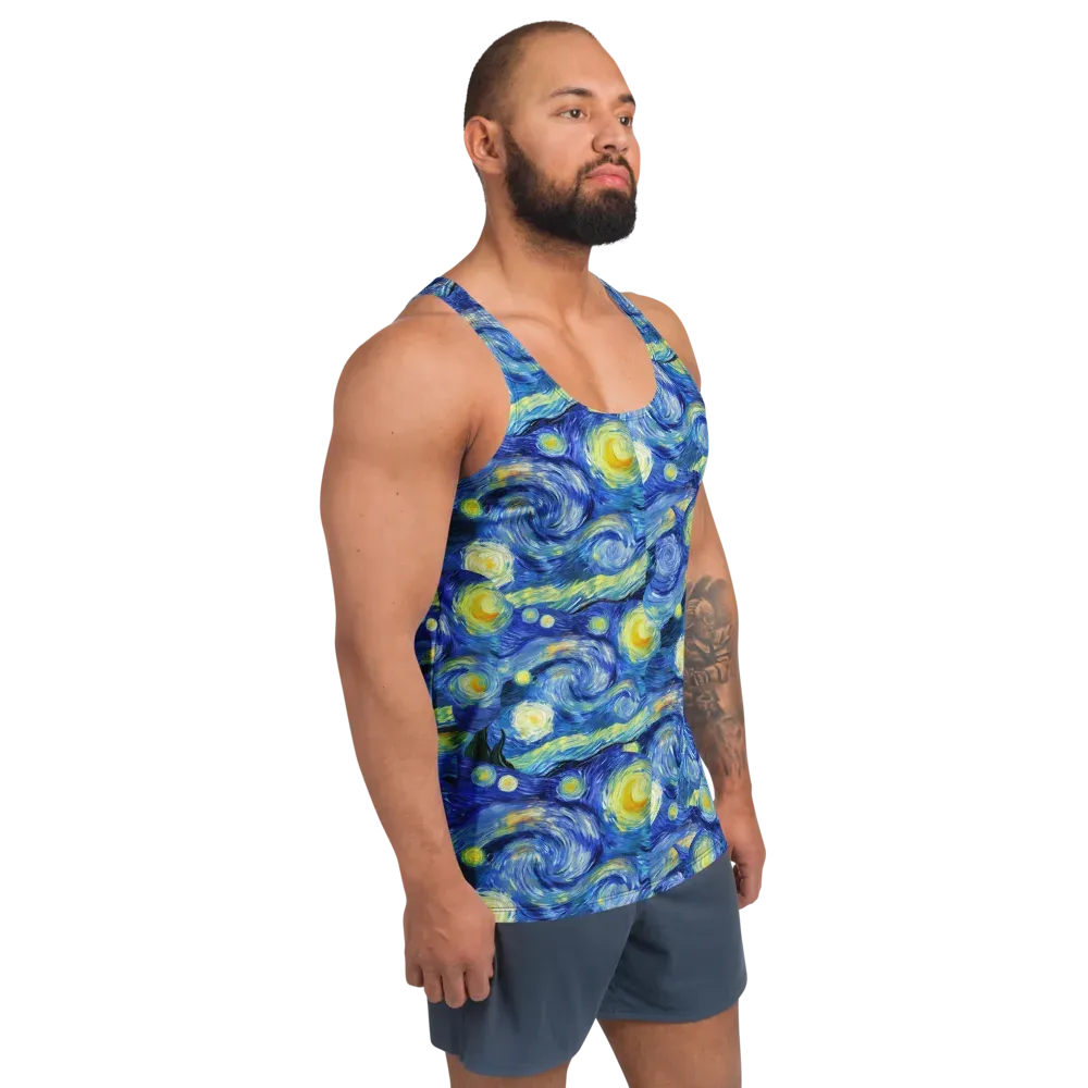 Cosmic Vortex on Men's Tank Top — Right Front