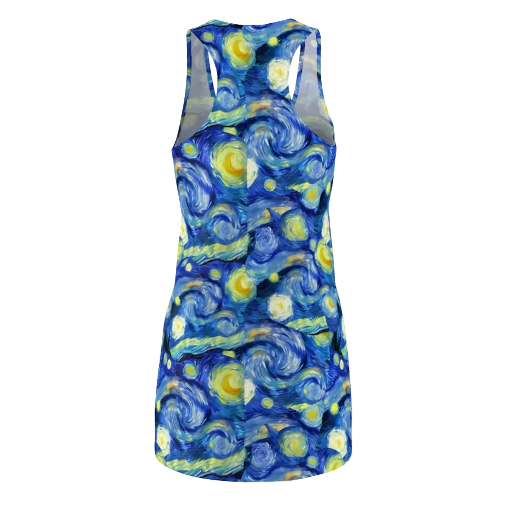 Cosmic Vortex on Racerback Dress — Back