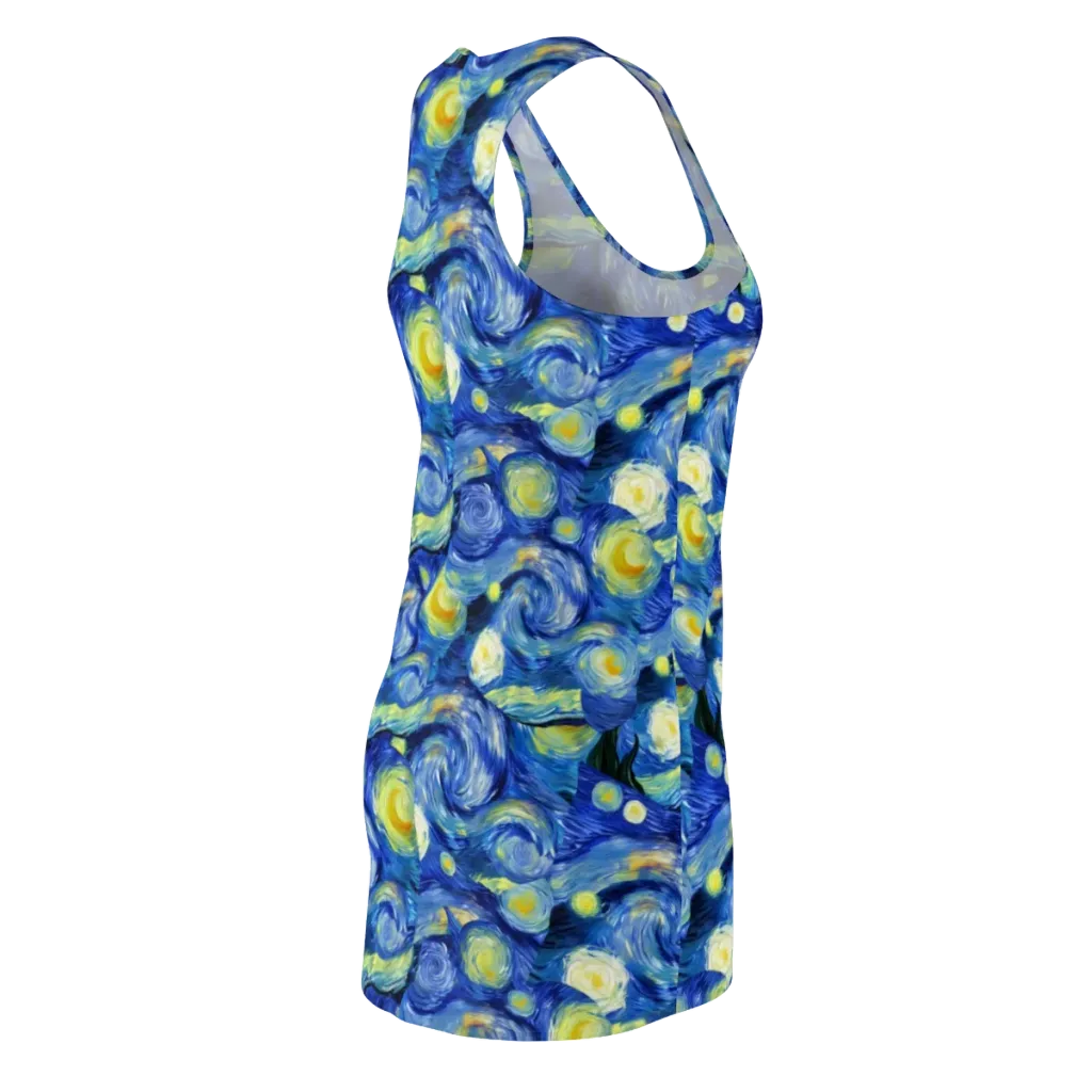 Cosmic Vortex on Racerback Dress — Back Side