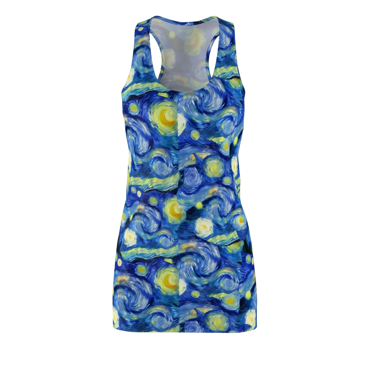 Cosmic Vortex on Racerback Dress — Front