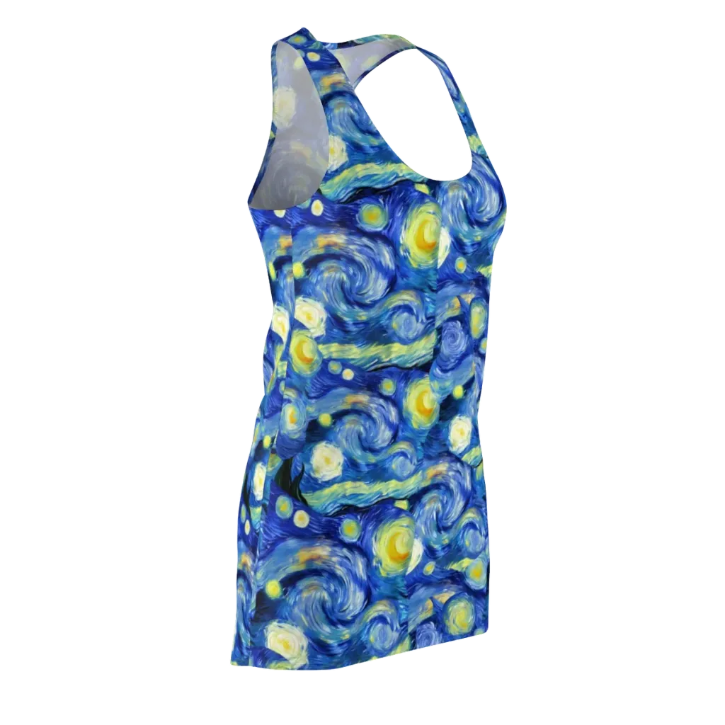 Cosmic Vortex on Racerback Dress — Front Side