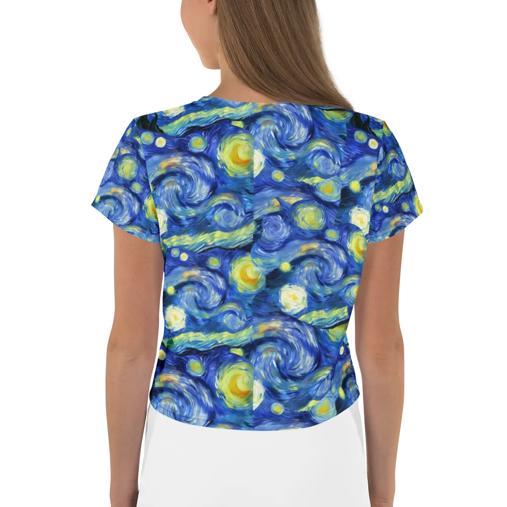 Cosmic Vortex on Crop Tee — Back