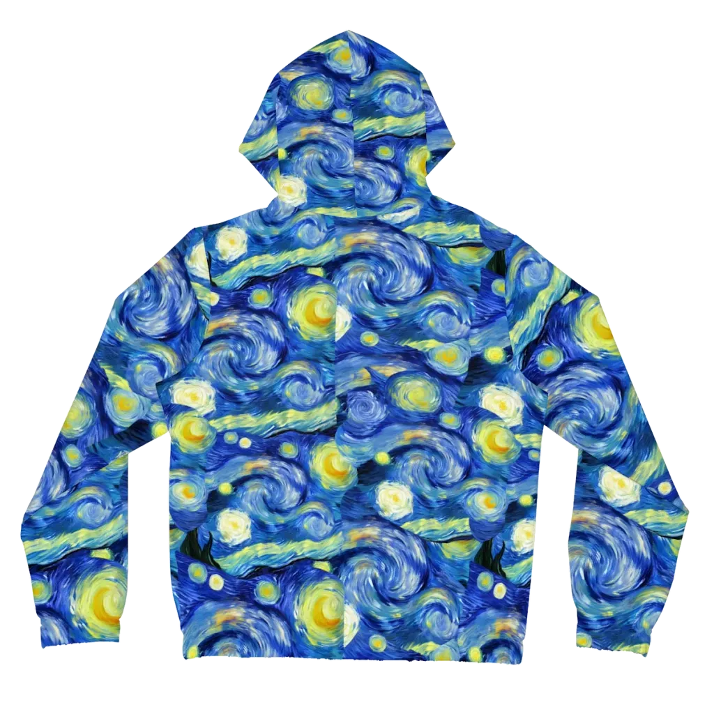 Cosmic Vortex on Women's Full-Zip Hoodie — Back