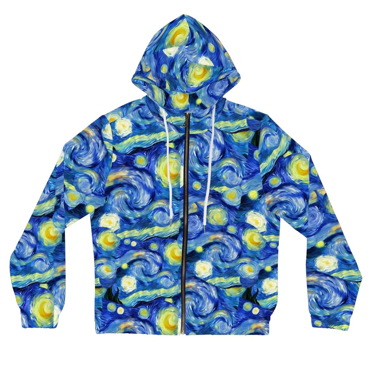 Cosmic Vortex on Women's Full-Zip Hoodie — Front