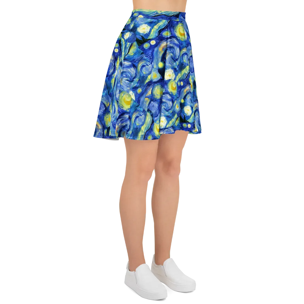 Cosmic Vortex on Skater Skirt — Right
