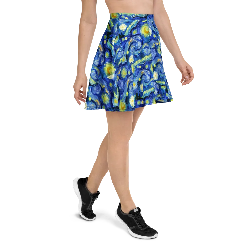 Cosmic Vortex on Skater Skirt — Right