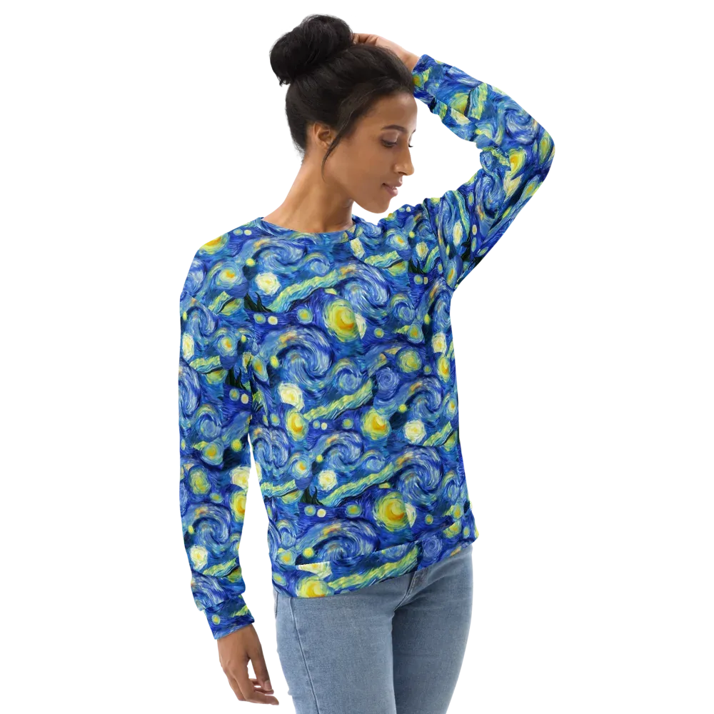 Cosmic Vortex on Sweatshirt — Right Front