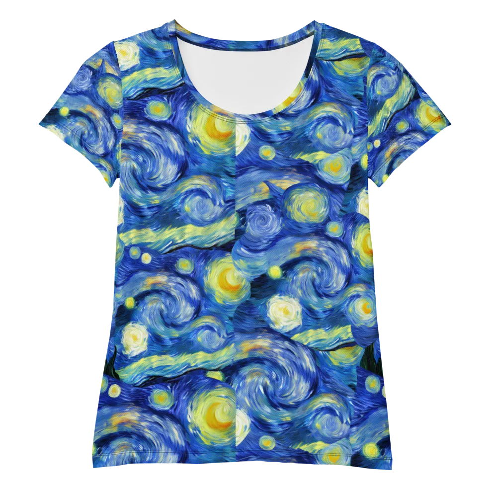 Cosmic Vortex on Women's Athletic T-Shirt — Front