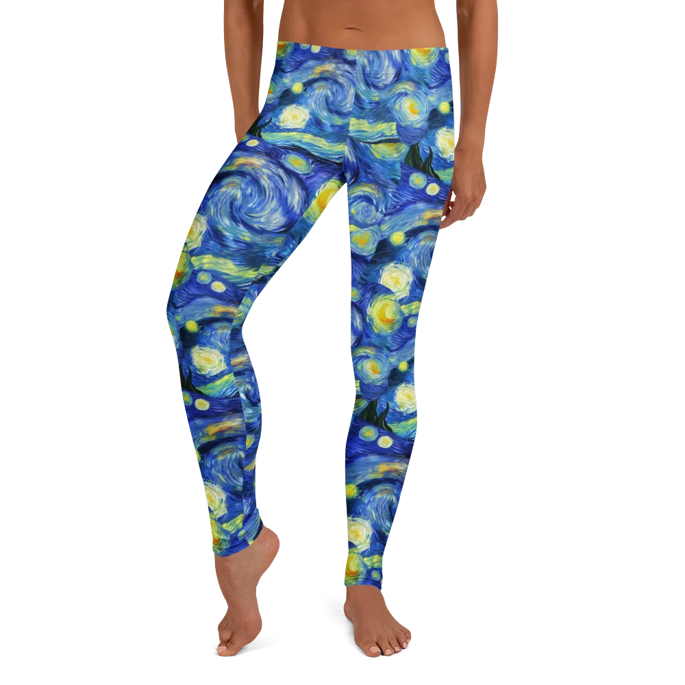 Cosmic Vortex on Leggings — Front