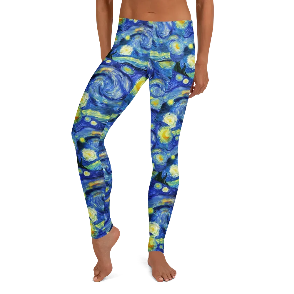 Cosmic Vortex on Leggings — Front