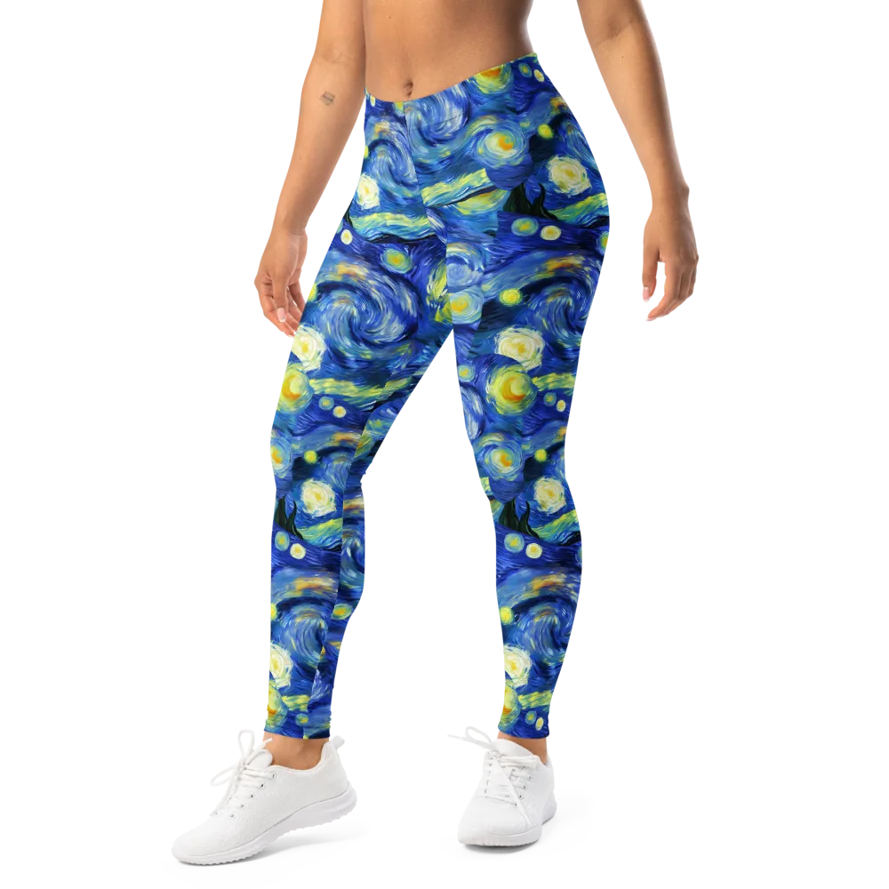 Cosmic Vortex on Leggings — Left Front