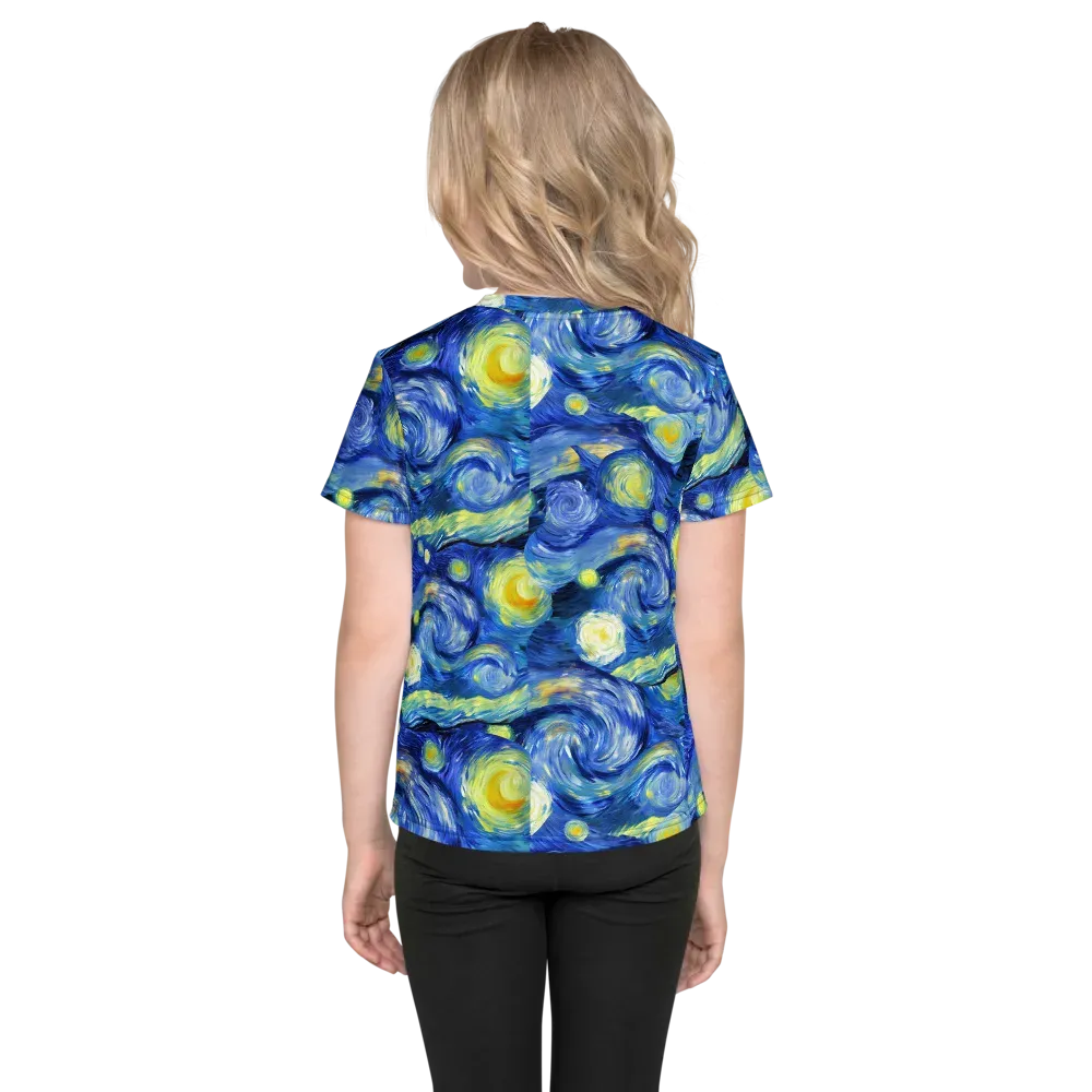 Cosmic Vortex on Kids Crew Neck T-Shirt — Back