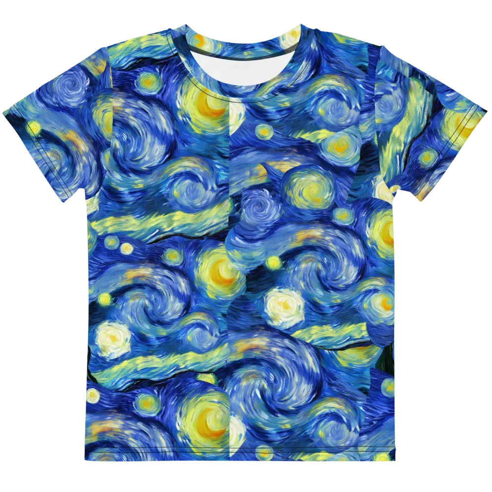 Cosmic Vortex on Kids Crew Neck T-Shirt — Front
